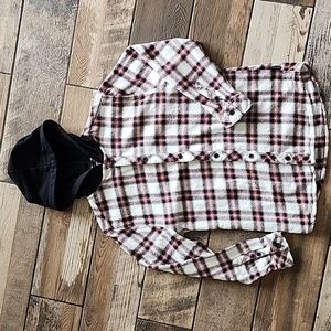 Buckle Departwest hooded Plaid Flannel